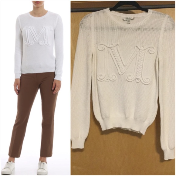 MaxMara Sweaters - MAXMARA  Avila embroidered cotton-blend sweater